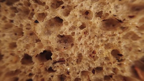 Macro Shot of Slice of Bread