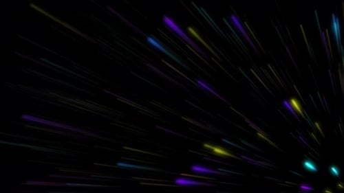 Futuristic Hyperspace Warp Speed Abstract Background