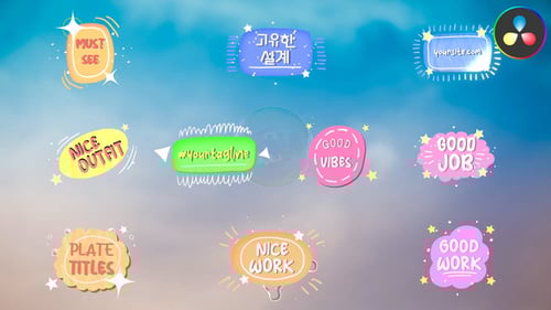 Vibrant Animated Pop-Up Titles with Cartoonish Motion Graphics