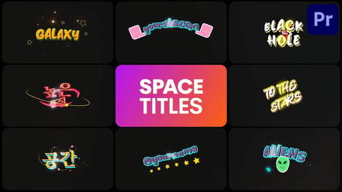 Títulos espaciales para Premiere Pro