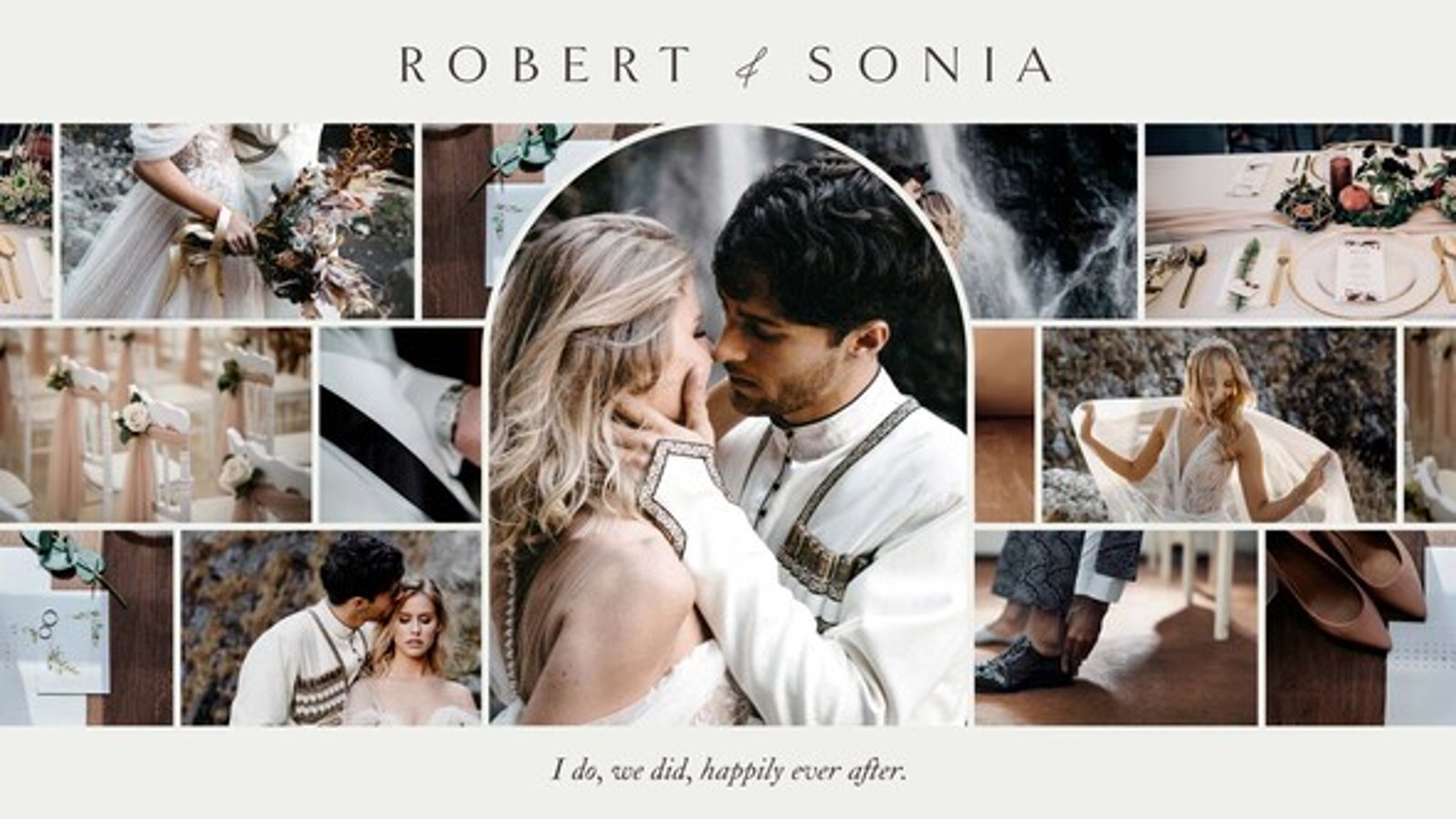 Elegant Wedding Photo Collage and Romantic Slideshow, Elements ft ...