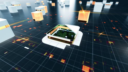 Digital Box Logo Reveal for Technology Brands