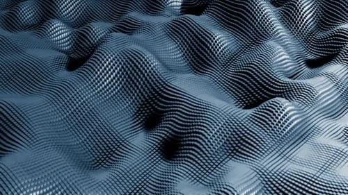 Abstrakte Wellen Blue Loop, 4K