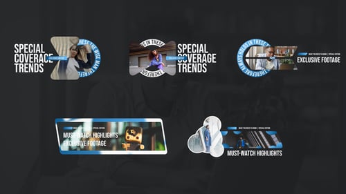 Dynamic Geometric Lower Thirds for Professional Video Titles