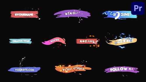 Energy Splats Titles for Premiere Pro