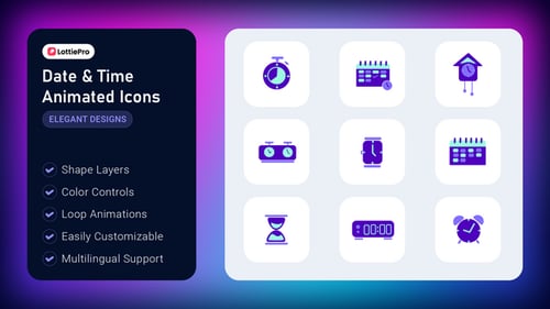 Date & Time Animated Icons