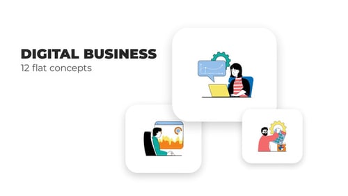Digital Business - Flat Concepts