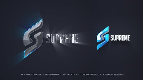 Dynamic Modern Logo Reveal with Abstract Light Effects