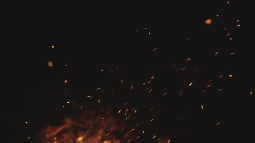 Feuer mit Funken-Hintergrund