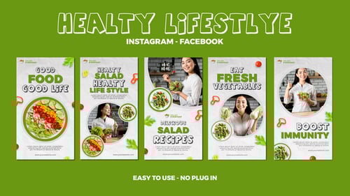Healty Lifestlye Instagram Stories