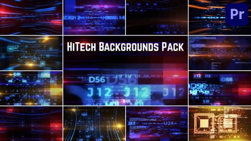 HiTech Backgrounds Pack for Premiere Pro