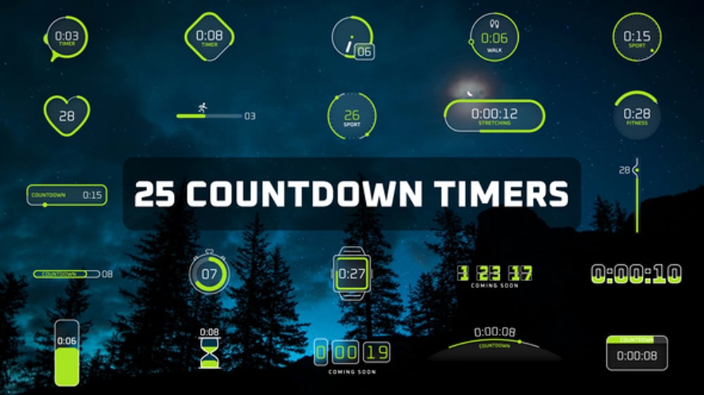 Countdown Timers with Progress Bar, Elements ft. loading bar & progress ...