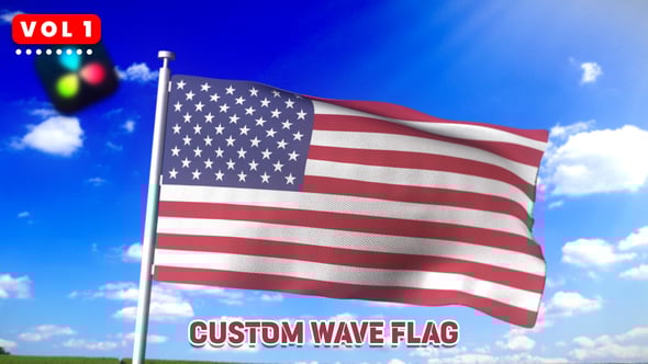 Custom Wave Flag Template Davinci Resolve, Elements ft. flag maker ...