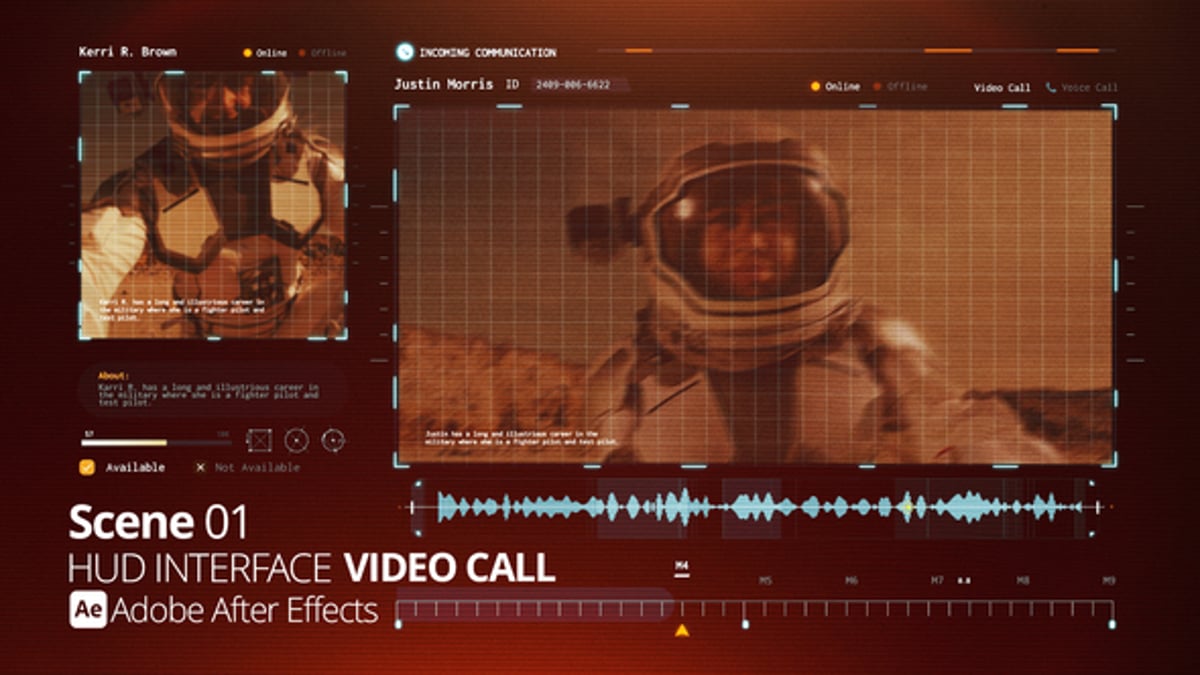 HUD Interface Video Call 01 Ae, Infographics ft. hud call out & video ...