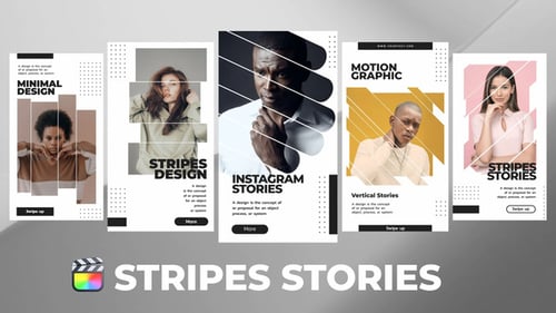 Dynamic Stripes Design for Vertical Social Media Stories