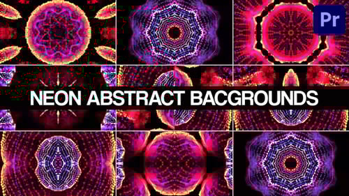 Neon Abstract Backgrounds for Premiere Pro