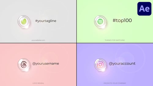 Glass Ball Logo Opener for After Effects