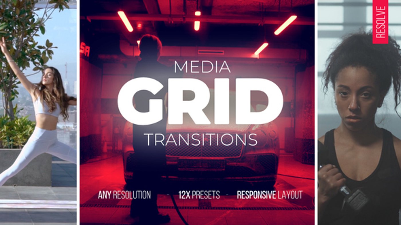 Grid Media Transitions, Elements ft. 3 split screen & grid transition ...