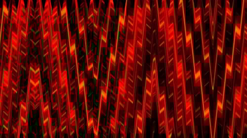 Pulsating Red Geometric Zigzag Lines Abstract Background