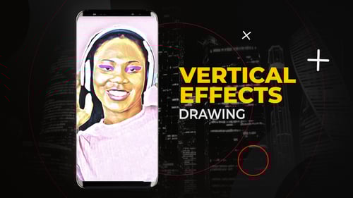 Vertical Drawing Effects, Elements ft. 2d & arts - Envato