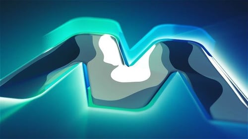 Glossy 3D Logo Reveal with Dynamic Light Effects