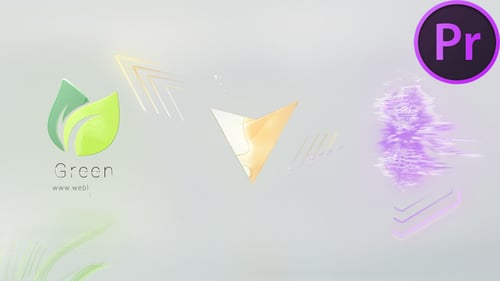 Bright Glitch Logo for Premiere Pro