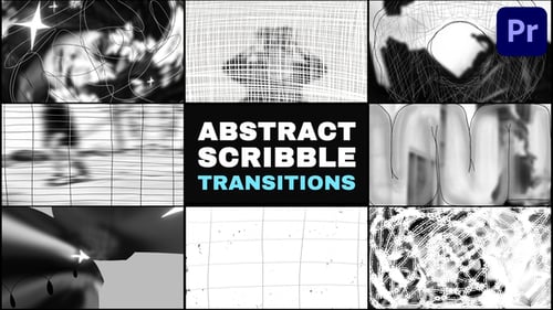 Abstract Scribble Seamless Transitions | Premiere Pro MOGRT