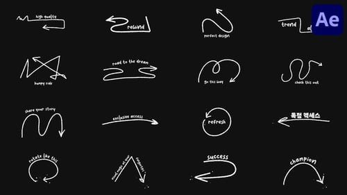 Arrows And Pointers With Titles for After Effects