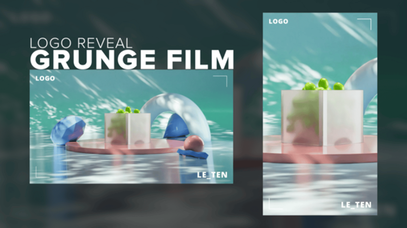Modern 3D Logo Reveal with Geometric Shapes, Logo Stings ft. 3D logo