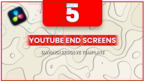 Youtube End Screens Template Davinci Resolve