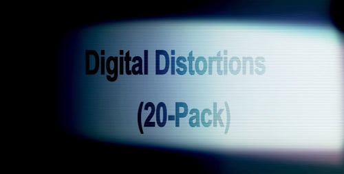 Digital Glitch Transition Overlays