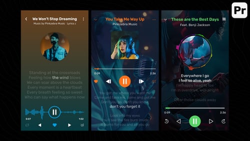 Music Players with Lyric and Visualizer