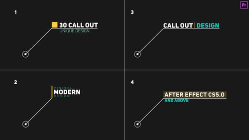Modern Call Out Titles 1 Premiere Pro