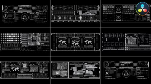 Telas grandes Hud para DaVinci Resolve