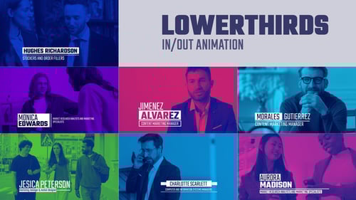 Modern Animated Lower Thirds for Professional Video Content