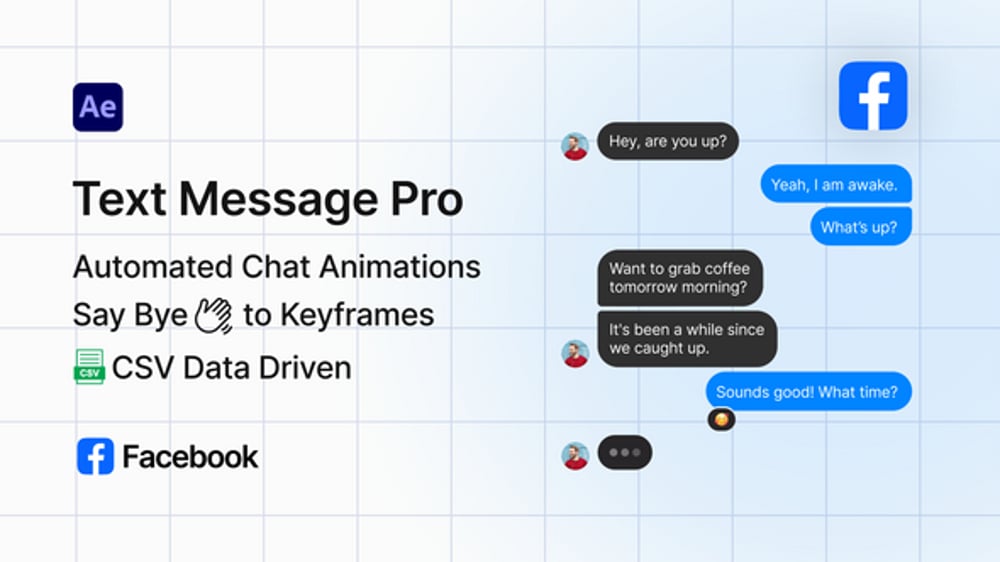 Facebook Text Message Pro, Elements ft. messenger & bubble pop - Envato