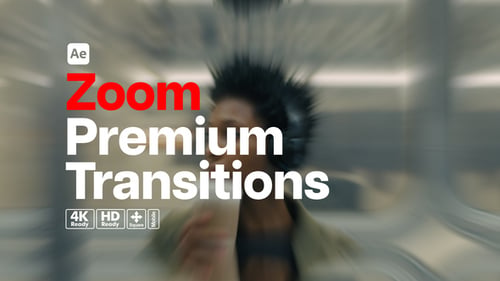 Premium Transitions Zoom — Effektpaket für schnelle Zoom-Bewegungsübergänge