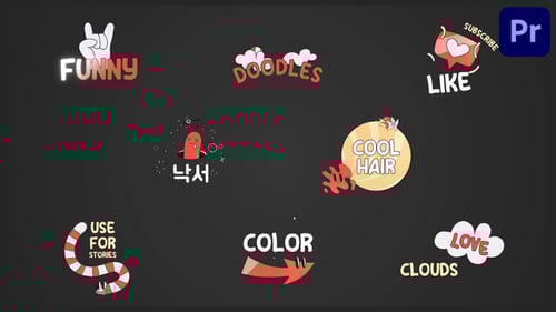 Retro Cartoon Titles for Premiere Pro