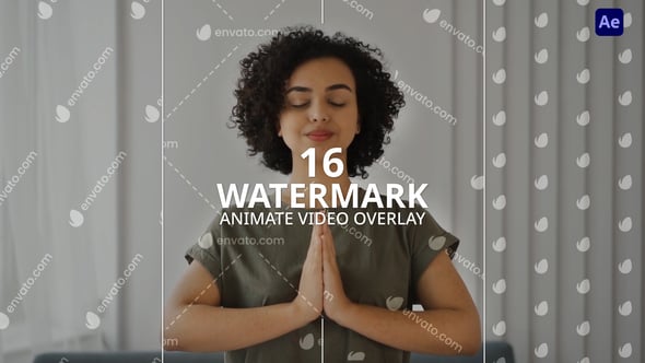 Animated Video Watermark Loop Overlay Pack, Elements ft. watermark ...