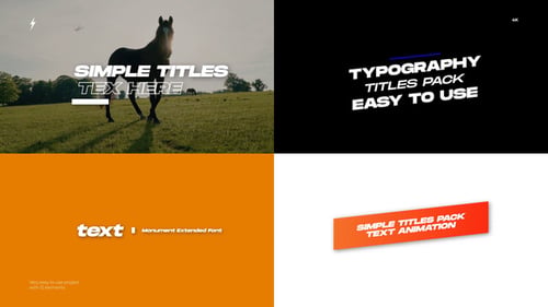 Simple Titles 2.0 | MOGRT (PP)