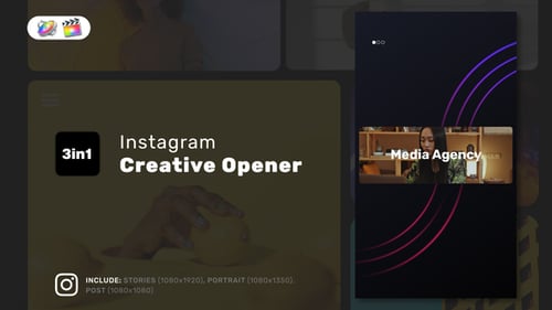 Creative Instagram Intro Reel for FCPX