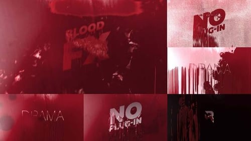 Blood Fx Pack For After Effects