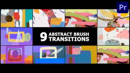 Abstract Brush Transitions | Premiere Pro MOGRT