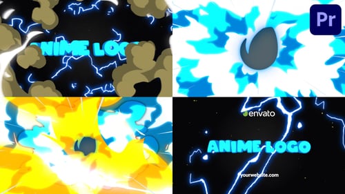 Abridor de logotipos de Massive Anime Explosion | Premiere Pro MOGRT