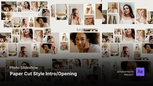 Photo Slideshow - White Minimalist Boho After Effects Project Files