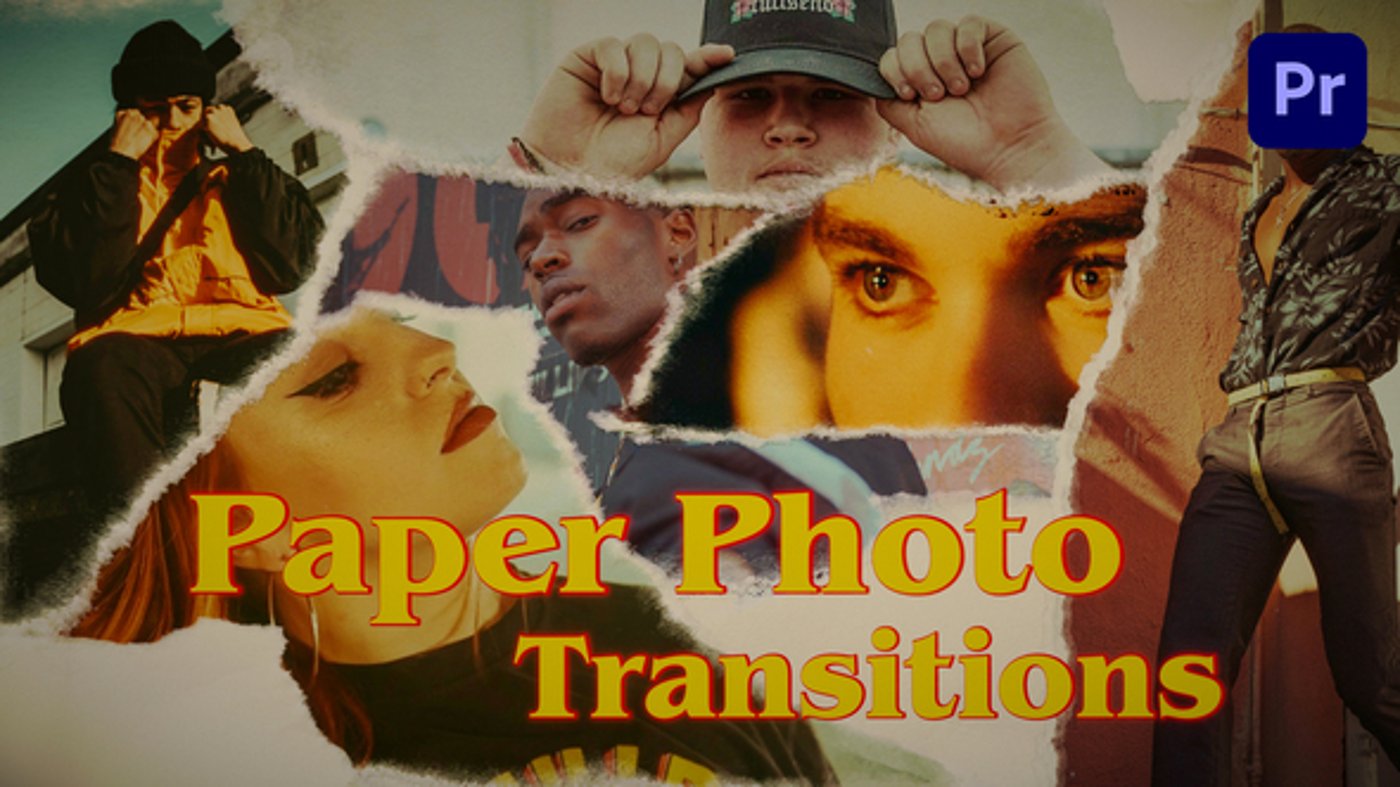 Paper Photo Transitions, Elements ft. paper transition mogrt & paper ...
