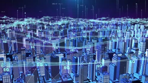 Smart City und 5G-Netzwerkkommunikation