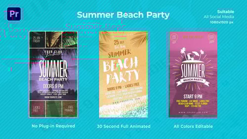 Summer Beach Party Instagram Reels