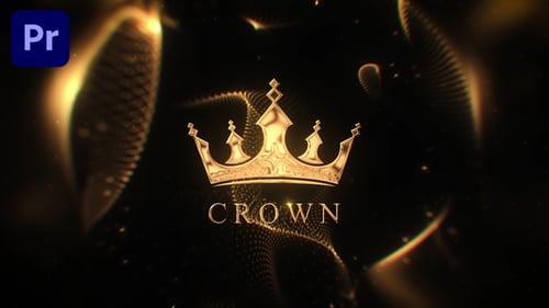 Luxury Golden Particles Logo Reveal Opener