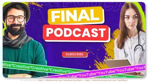 Dynamic Grunge Podcast Promotion for Digital Content